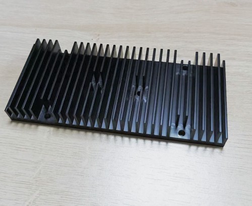 high prcision black aluminum heat sink