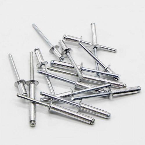 Factory Supply Steel Stainless Steel Open End Type Blind Rivets Din7337 Aluminum Dome Head Metal Rivet