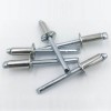 Factory Supply Steel Stainless Steel Open End Type Blind Rivets Din7337 Aluminum Dome Head Metal Rivet