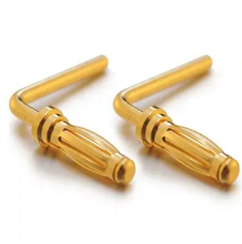 custom brass gold plated 2mm 2.5mm banana pin plug connector PCB mount banana connector