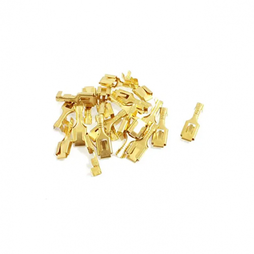 High quality brass flag crimp spade terminal connector for electrical fitting fork connector