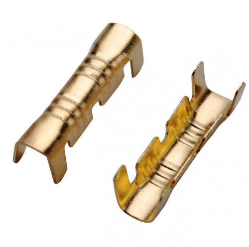 High quality brass flag crimp spade terminal connector for electrical fitting fork connector