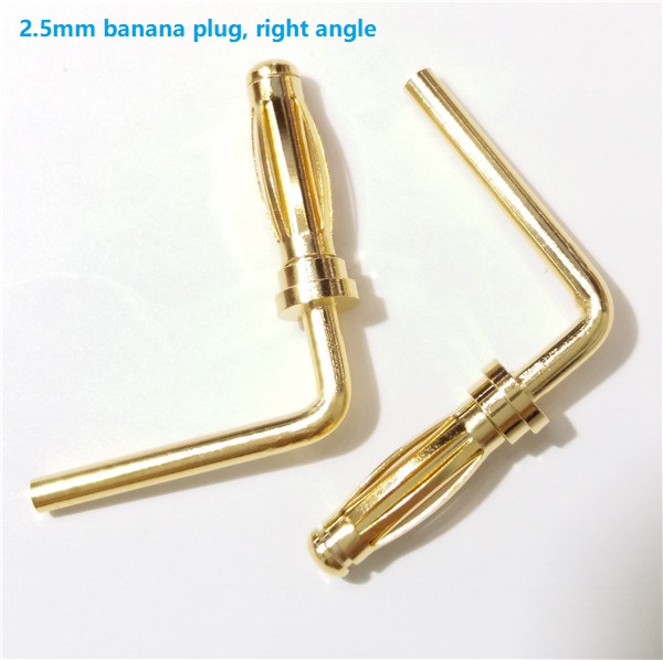 custom brass gold plated 2mm 2.5mm banana pin plug connector PCB mount banana connector